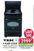 TEK 4 Plate Stove