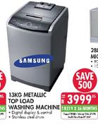 Samsung Metallic Top Load Washing Machine-13kg