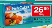 I&J Fish Cakes Assorted-600g Each
