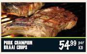Pork Champion Braai Chops-Per Kg
