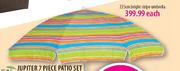 Sal 225cm Bright Stripe Umbrella-Each