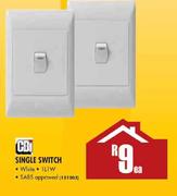 CB1 Single Switch White