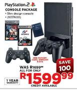 PlayStation.2 Console Package + 8MB Memory Card + WWE2011 & GT4 