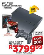 PS3 Console Package + GT5 & God of War