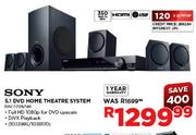 Sony 5.1 DVD Home Theatre System (DAV-TZ136/140)