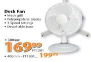 Elements Desk Fan-400mm(FT1601)