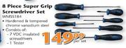Super Grip Screwdriver Set-8 Piece Per Set(WMSS184)