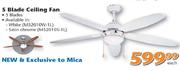 Elements 5 Blade Ceiling Fan Each