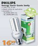 Philips Energy Saver Genie Smily-14W Each