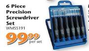 Precision Screwdriver Set-6 Piece Per Set(WMSS191)