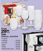 Tulip Flute Glasses - 4 Pack