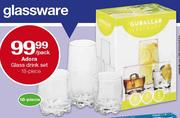 Adora Glass Drink Set - 18 Piece Per Set