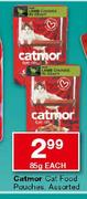 Catmor Cat Food Pouches Assorted-85g Each