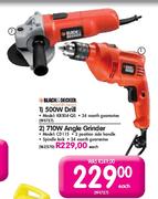 Black & Decker 710W Angle Grinder-CD11S