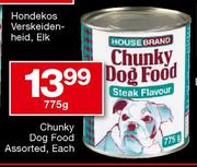 Housebrand Chunky Dog Food Assorted-775g Each