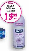 Nivea Roll On-50ml Each