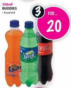 Buddies-3 x 500ml
