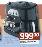Delonghi 3-In-1 Coffee Machine (BCO130)