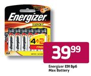 Energizer E91 Bp6 Max Battery
