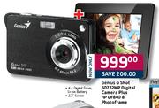 Genius G Shot 507 12MP Digital Camera Plus HP (DF840) 8" Photoframe