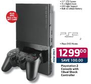 PS2 Console With 1 Dual Shock Controller