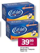 Lil-Lets Non-Applicator Tampons Regular-32's Each