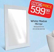 White Modus Mirror-900x600mm Each