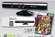 XBOX 360 Kinect And Adventure Gane Bundle