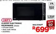 Defy Classic Electronic Microwave (900W) - 23 Ltr