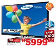 Samsung 3D HD Ready Plasma TV (43E490)-43"(109cm)