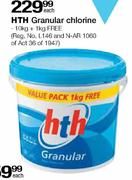 HTH Granular Chlorine-10kg+1kg Free Each