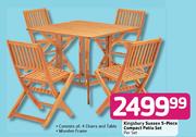Kingsbury Sussex 5-Piece Compact Patio Set-Per Set