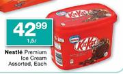Nestle Premium Ice Cream Assorted-1.5l Each