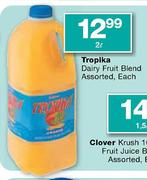 Tropika Dairy Fruit Blend Assorted-2l Each