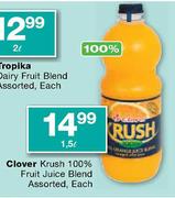 Clover Krush 100% Fruit Juice Blend Assorted-1.5l Each