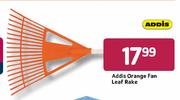 Addis Orange Fan Leaf Rake