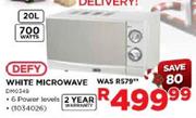 Defy White Microwave-20Ltr-700W(DMO349)