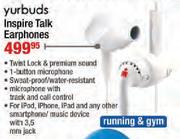 Yurbuds Inspire Talk Earphones