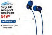 H2O Audio Surge 2GB Waterproof Headphones