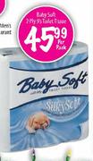 Baby Soft 2 Ply Toilet Tissue-9's Per Pack