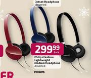 Philips Fashion Lightweight Medium Headphone Assorted-Each