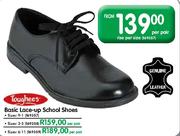 Toughees Lace-up School Shoes (Sizes 9-1) - Per Pair