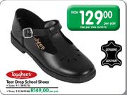 Toughees Tear Drop School Shoes (Sizes 9-1) - Per Pair