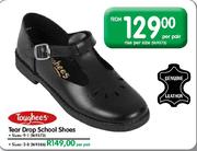 Toughees Tear Drop School Shoes (Sizes 2-8) - Per Pair