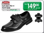 Toughees Platinum Hank Velcro Slip-on School Shoes (Size 9-1) - Per Pair