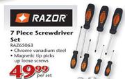 Razor Screwdriver Set (RAZ65063) - 7 Piece Per Set