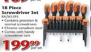 Razor Screwdriver Set (RAZ6S393) - 18 Piece Per Set