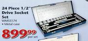 Worksman 1/2" Drive Socket Set (WMSS174) - 24 Piece Per Set
