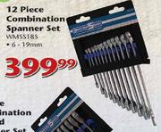 Worksman Combination Spanner Set (WMSS185) - 12 Piece
