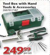Bosch Tool Box With Hand Tools & Accessories - Per Set